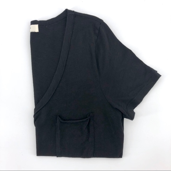Anthropologie Tops - Anthropologie t.la Pocket Tee Black Cotton Shirt